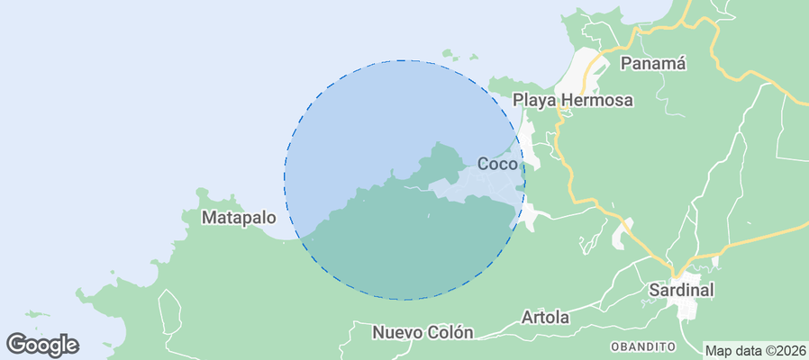 Ocotal Beach Airbnb map